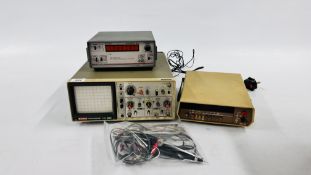 3 PIECES OF VINTAGE METERS TO INCLUDE HITACHI OSCILLOSCOPE,
