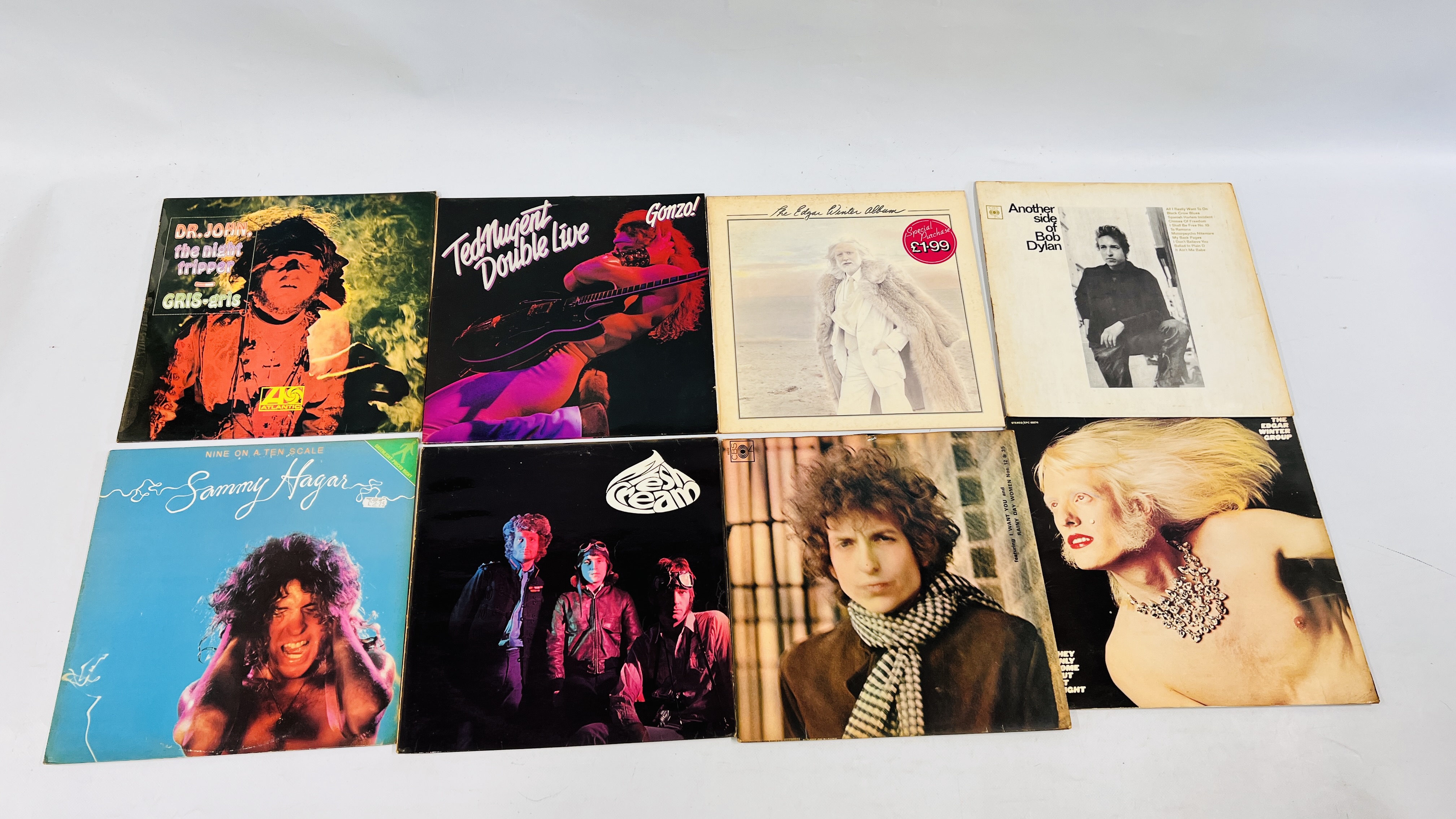 2 BOXES CONTAINING AN EXTENSIVE COLLECTION OF MAINLY 70'S AND 80'S ROCK MUSIC TO INCLUDE ROLLING - Image 3 of 20