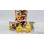 6 BOXED POKEMON TOYS INCLUDING PIKACHU.