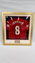 A FRAMED AND MOUNTED LIVERPOOL F.