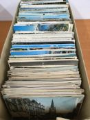 POSTCARDS: BOX OF MIXED OLD TO MODERN, MANY CONTINENTAL EUROPE, UK VIEWS,