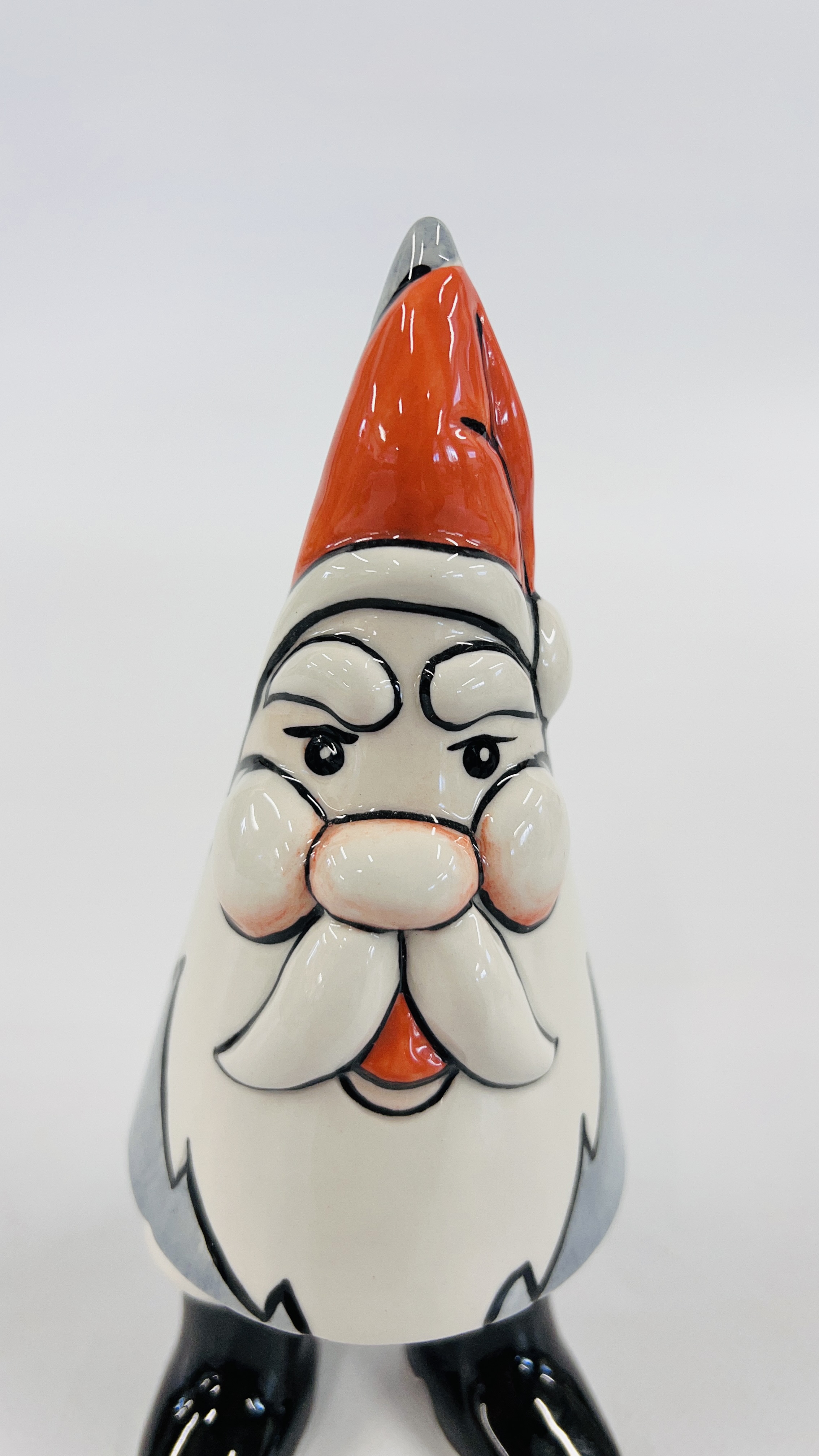 A LORNA BAILEY COLLECTORS CONICLE FATHER CHRISTMAS SUGAR SIFTER, BEARING SIGNATURE H 18CM. - Image 2 of 5