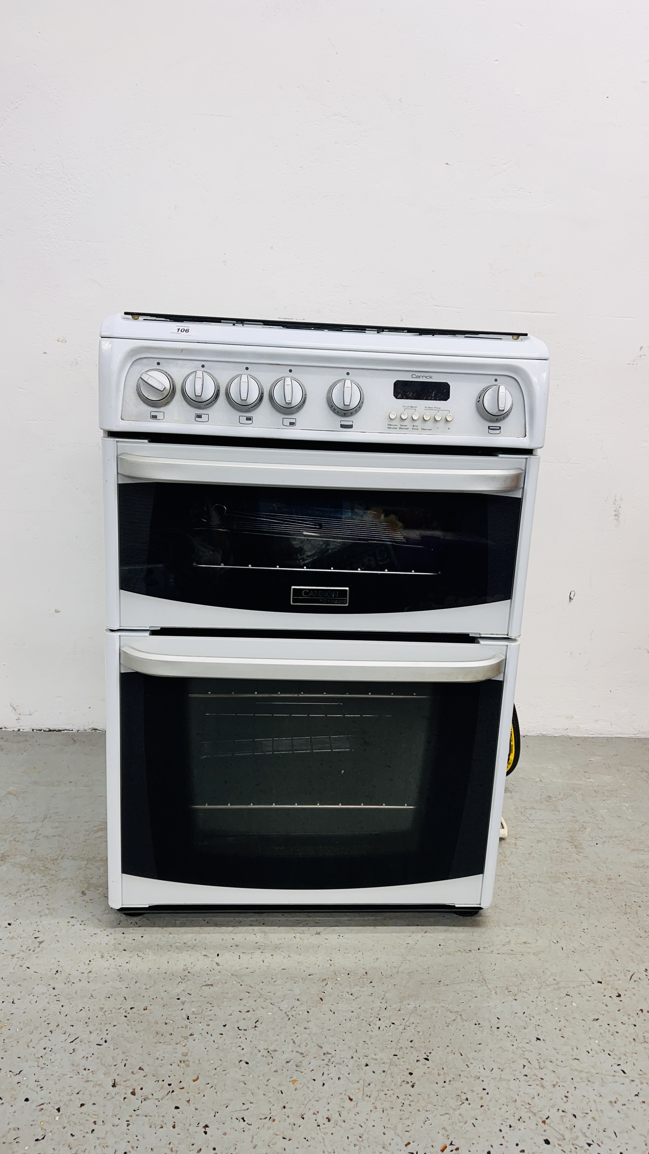 CANON HOTPOINT "CARRICK" MAINS GAS DOUBLE OVEN SLOT IN COOKER (CONDITION OF SALE TO BE FITTED BY