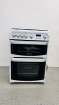 CANON HOTPOINT "CARRICK" MAINS GAS DOUBLE OVEN SLOT IN COOKER (CONDITION OF SALE TO BE FITTED BY