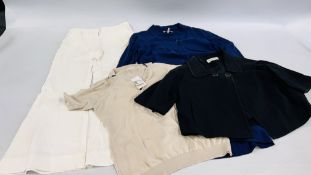 QUANTITY OF DESIGNER CLOTHING TO INCLUDE STELLA MCCARTNEY TROUSERS, GIORGIO ARMANI DRESS,