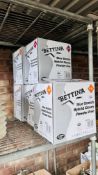 50 BOXES OF BETTINA BLUE STRETCH POWDER FREE GLOVES S-M L-XL.