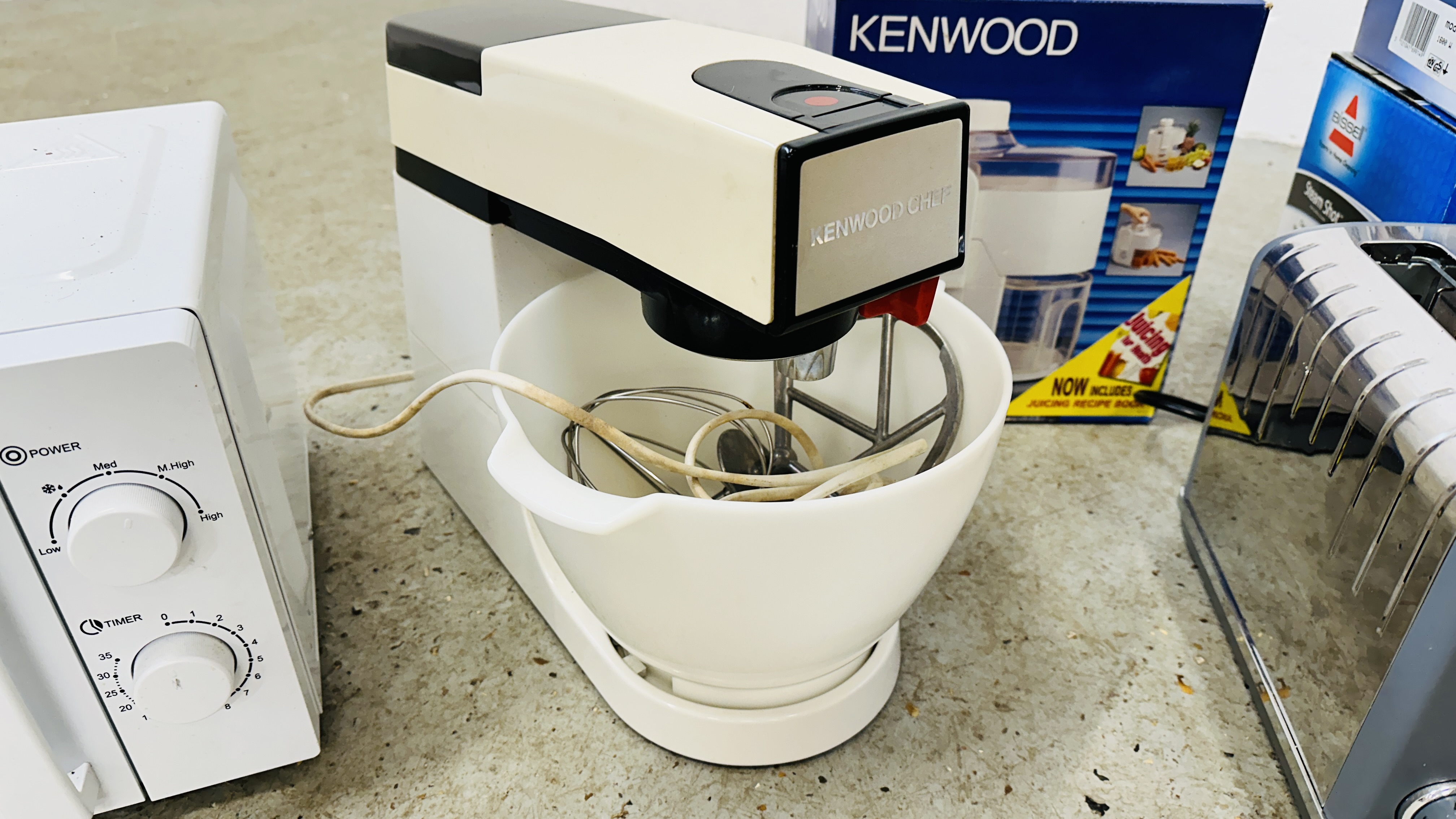 ALTIMO MICROWAVE OVEN, KENWOOD CHEF FOOD MIXER, KENWOOD JUICER, TEFAL STEAM IRON, - Image 3 of 8