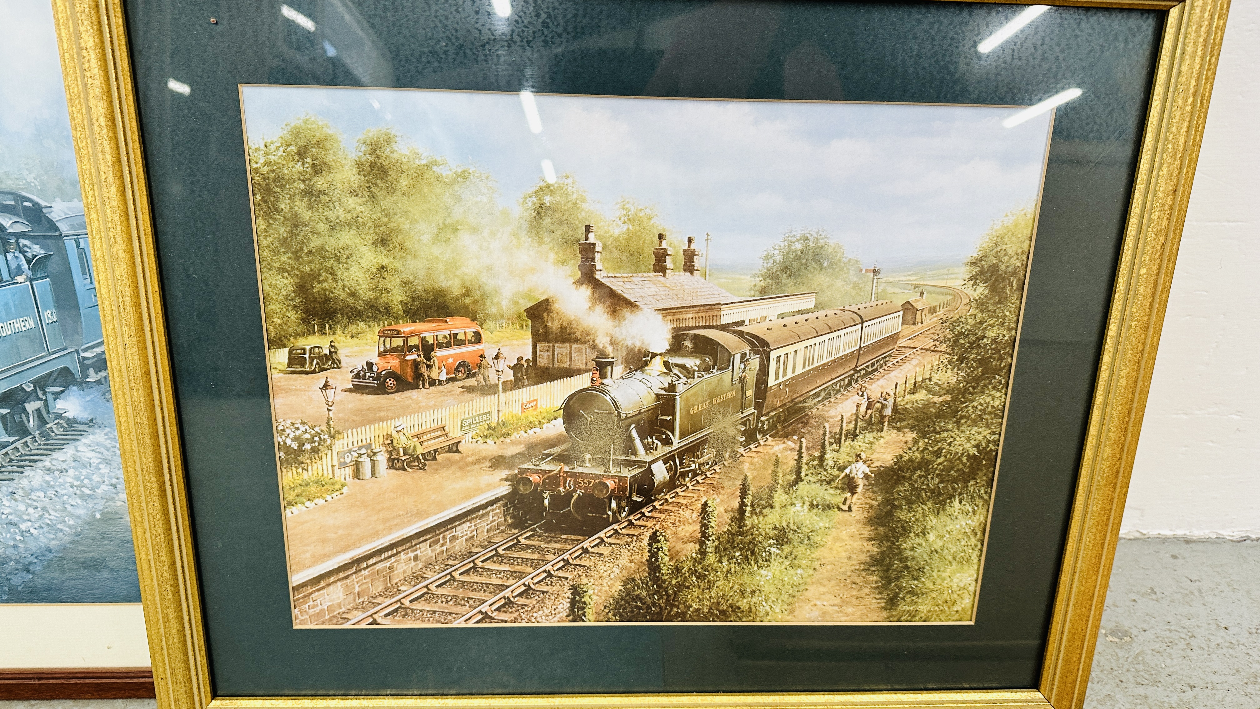 LIMITED EDITION CHRISWOODS STEAM TRAIN PRINT 90/500 "THE TRAVELLERS" 42. - Image 3 of 5