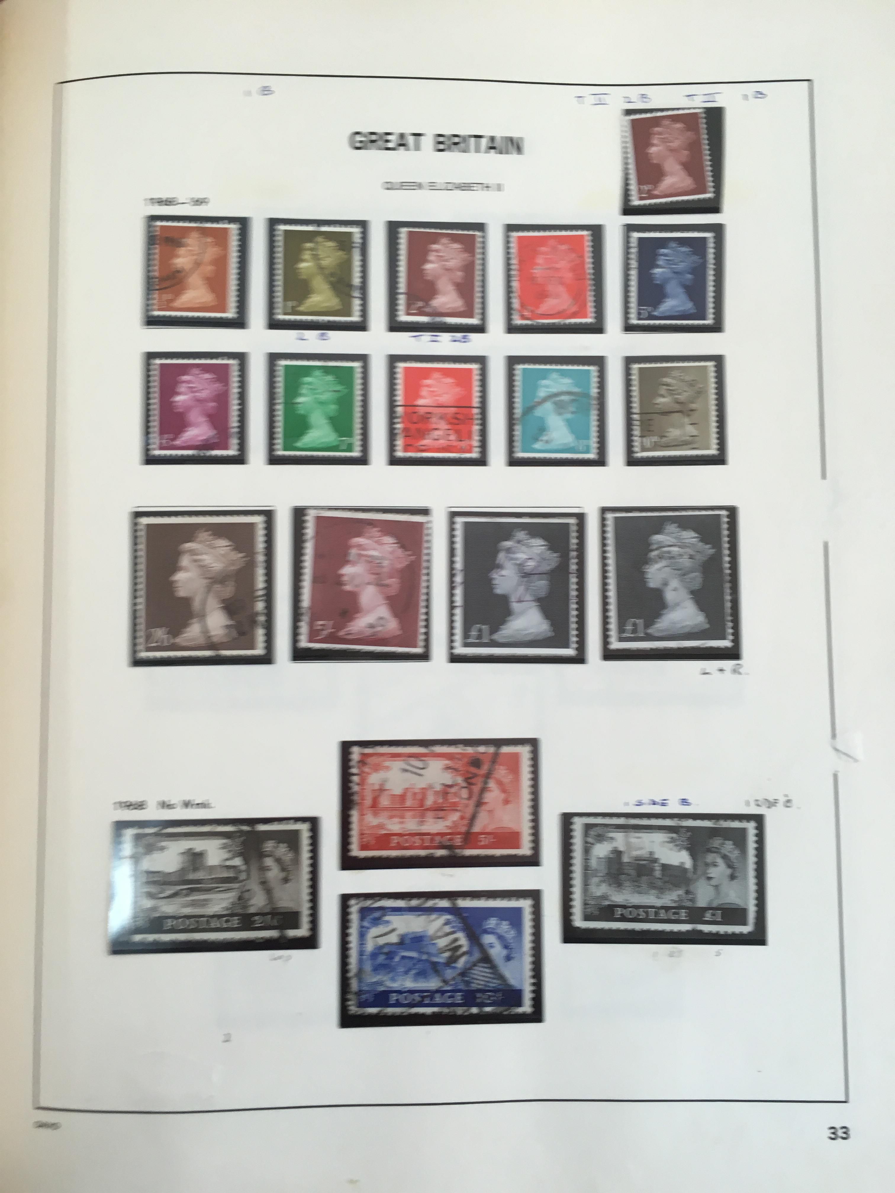STAMPS: GB 1840-1970 USED COLLECTION IN A DAVO ALBUM FROM 1d BLACK, 1d RED PLATES, EDWARD 7th 2/6, - Image 16 of 16