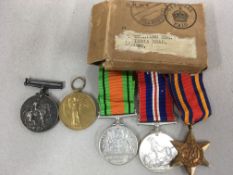 MEDALS: WW1 BWM AND VICTORY TO 6917 PTE. C. CROCKETT. MIDDX R.