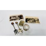 1924 EMPIRE EXHIBITION ITEMS TO INCLUDE A SAMPSON MORDAN PICKLE SET.