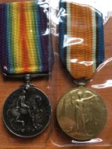 MEDALS: WW1 BWM AND VICTORY TO 6473 CPL. L.C. COLLINS THE QUEEN'S R.