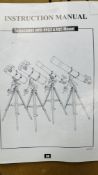 A SKYWATCHER 200P ASTRONOMICAL REFLECTOR TELESCOPE WITH INSTRUCTIONS AND ACCESSORIES - A/F