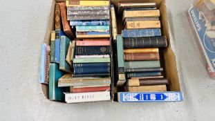 TWO BOXES CONTAINING ASSORTED BOOKS TO INCLUDE POETICAL WORKS, REFERENCE, A.A.