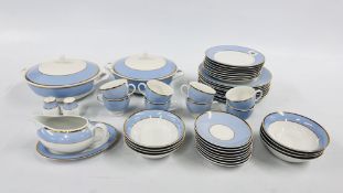 APPROXIMATELY 46 PIECES OF DOULTON TEA AND DINNER WARE.