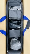 AN INTERFIT PHOTOGRAPHIC LIGHTING EQUIPMENT IN CARRY CASE - SOLD AS SEEN - A/F CONDITION,