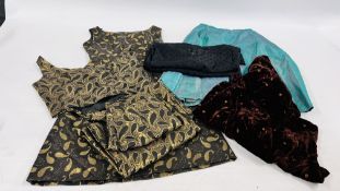 QUANTITY OF VINTAGE CLOTHING TO INCLUDE BIJOU ORIGINAL DESIGN, 60's STYLE.