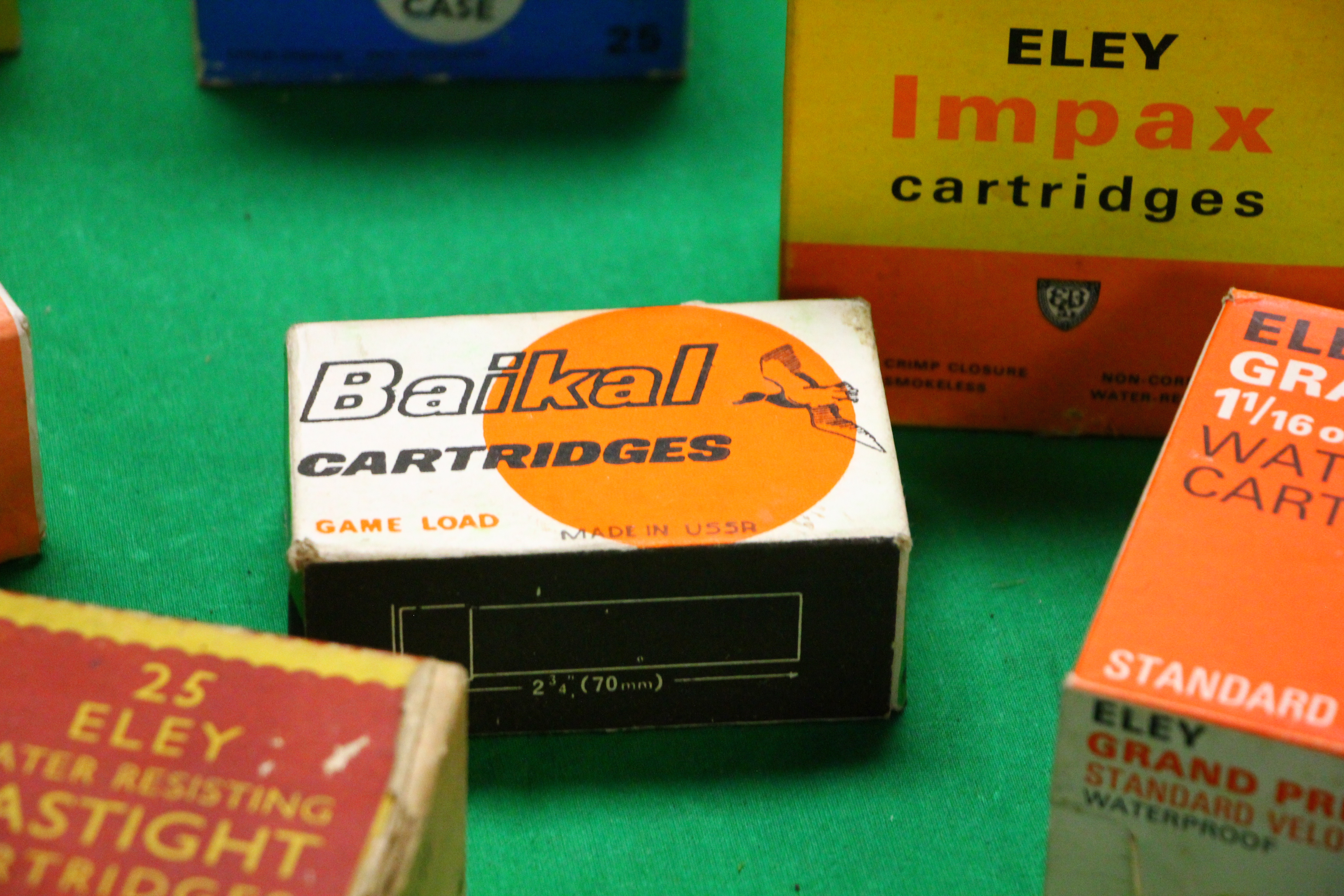 TWO BOXES CONTAINING AN ASSORTMENT OF 12 GAUGE VINTAGE CARTRIDGES TO INCLUDE SELLIER & BELLOT, - Image 4 of 13