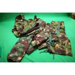 AS NEW CAMOFLAGE CLOTHING TO INCLUDE JACKET, TROUSERS,