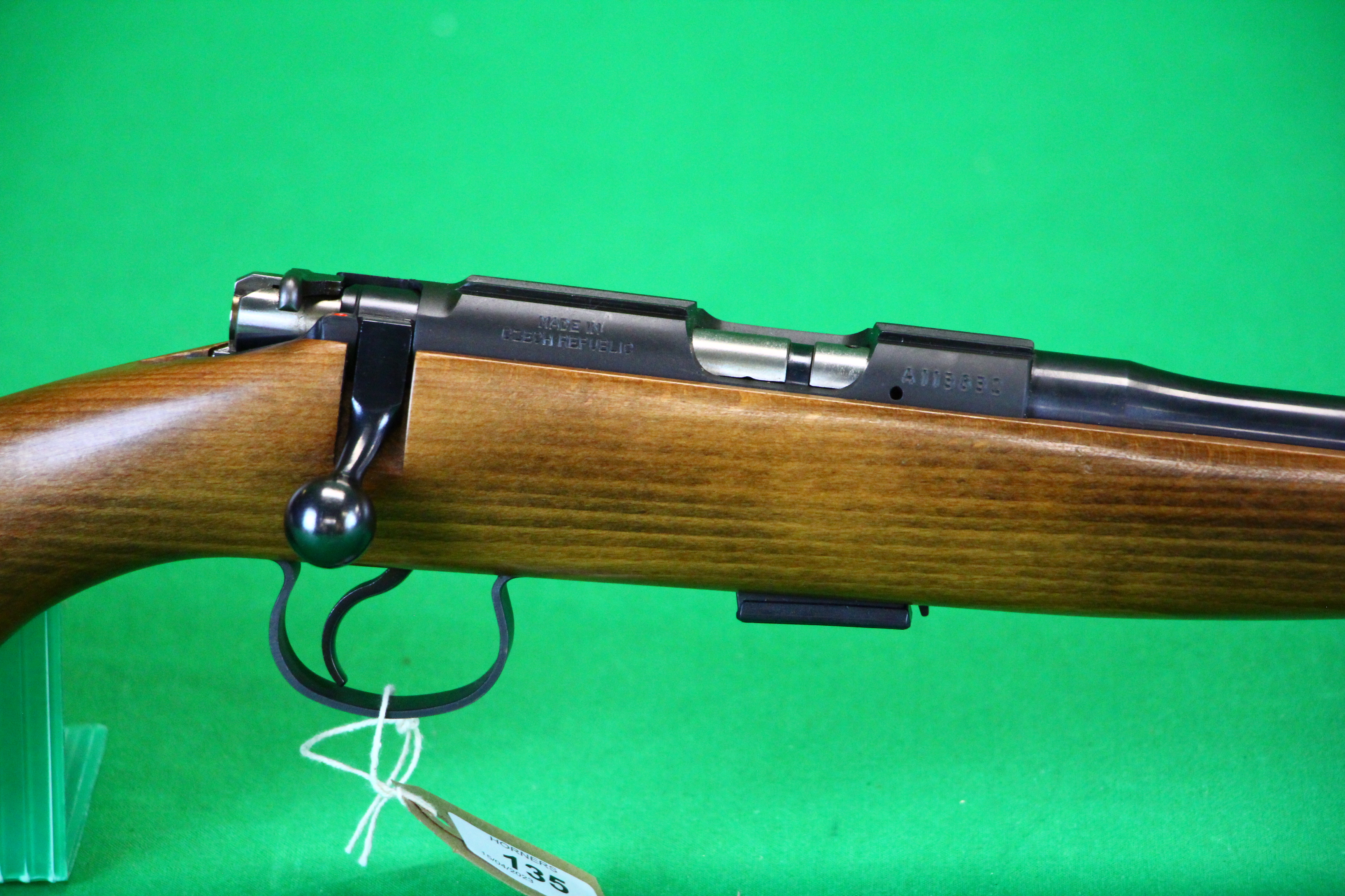 CZ 452-ZEKM .22 BOLT ACTION RIFLE # A113832 COMPLETE WITH SOUND MODERATOR # NONE PLUS 26 ROUNDS OF . - Image 2 of 12