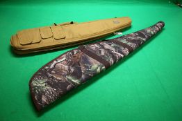 A TACTICAL SERIES CARKY PADDED RIFLE BAG AND ALLEN CAMO PADDED RIFLE SLIP