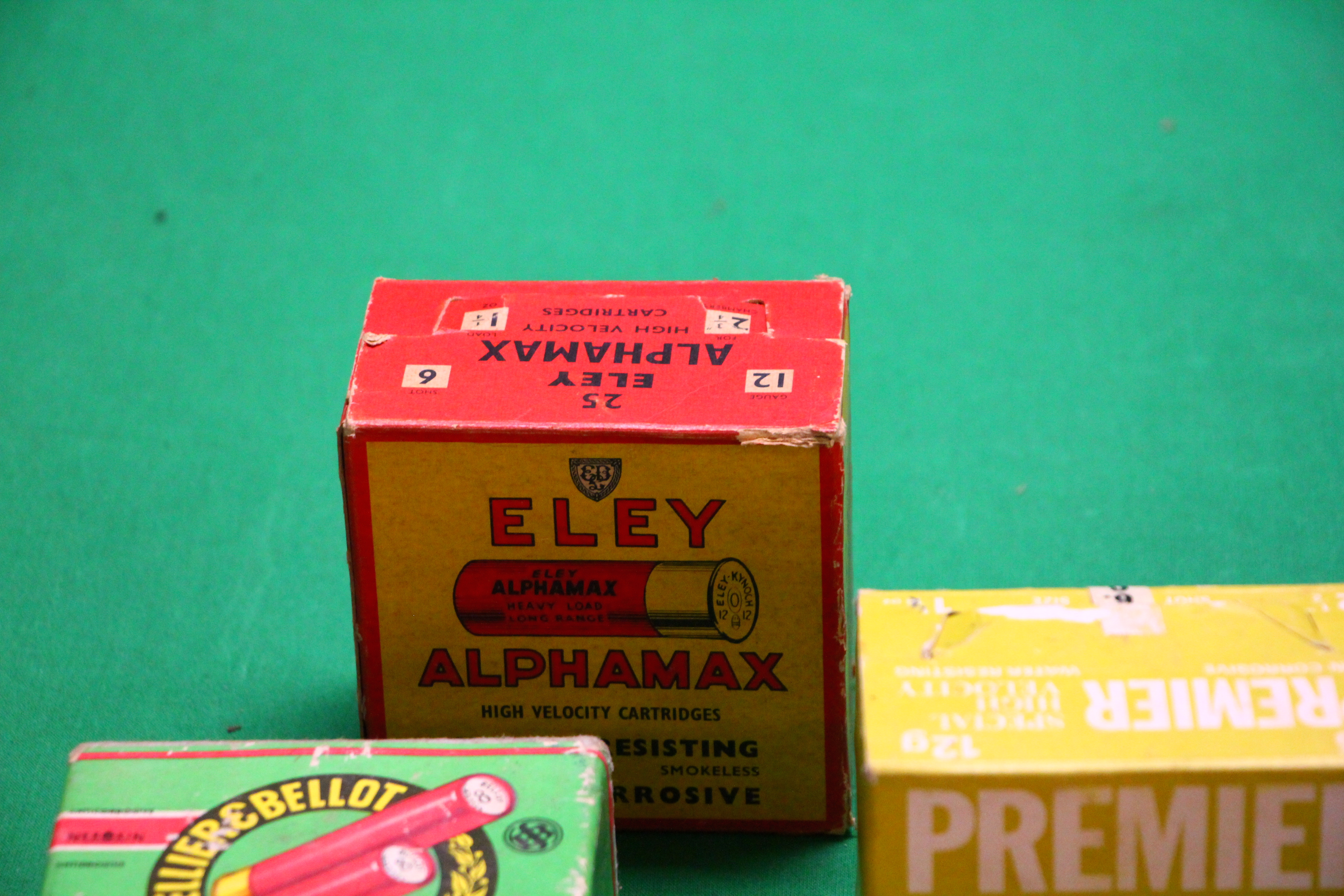 TWO BOXES CONTAINING AN ASSORTMENT OF 12 GAUGE VINTAGE CARTRIDGES TO INCLUDE SELLIER & BELLOT, - Image 11 of 13