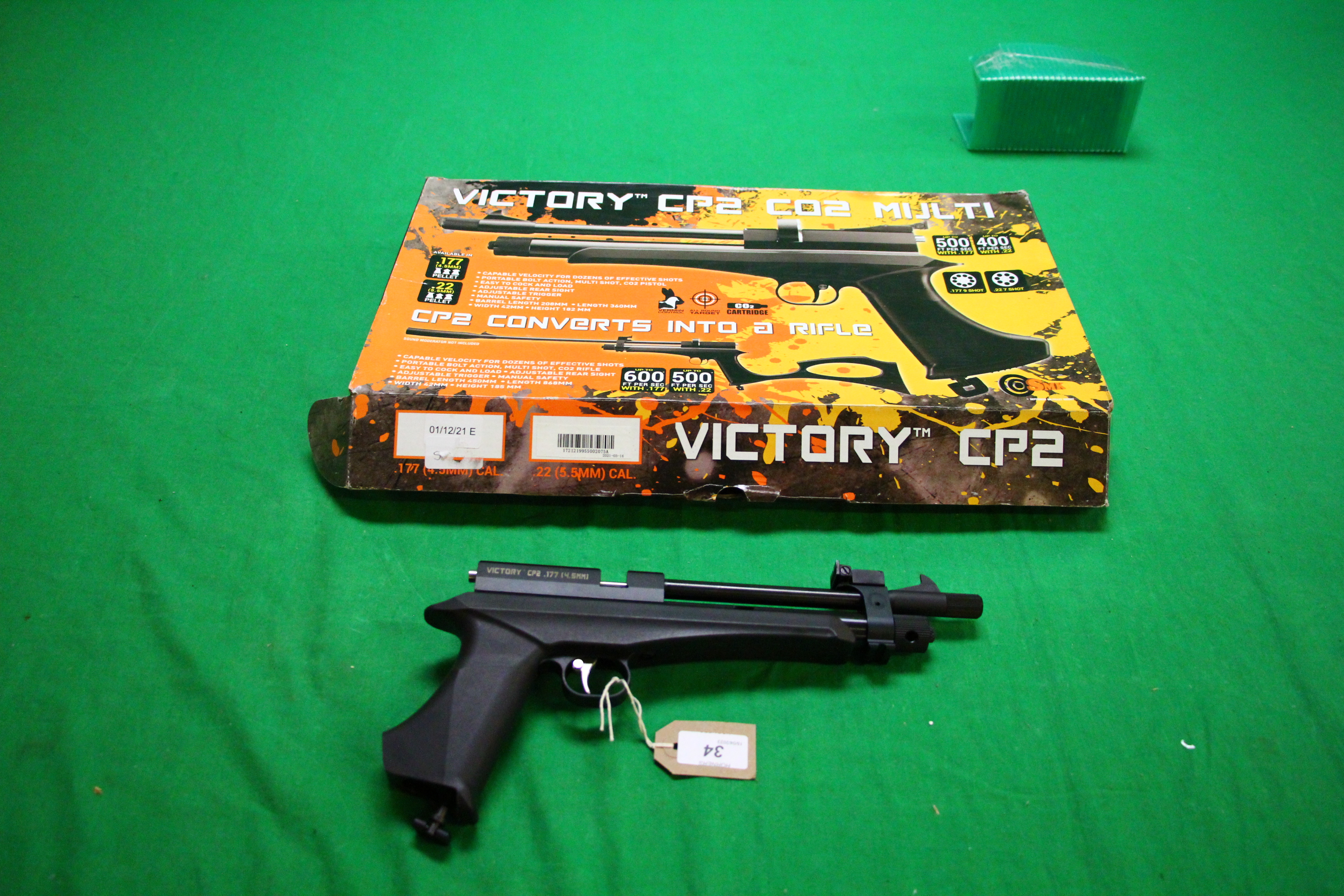 A BOXED SMK VICTORY CP2 Co2 AIR PISTOL WITH RIFLE CONVERSION, - Image 12 of 12