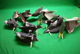 5 SILLOSOCK HYPA FLAP PIGEON DECOYS,