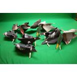 5 SILLOSOCK HYPA FLAP PIGEON DECOYS,