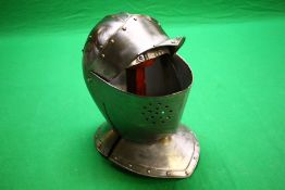 A REPRODUCTION KNIGHTS HELMET