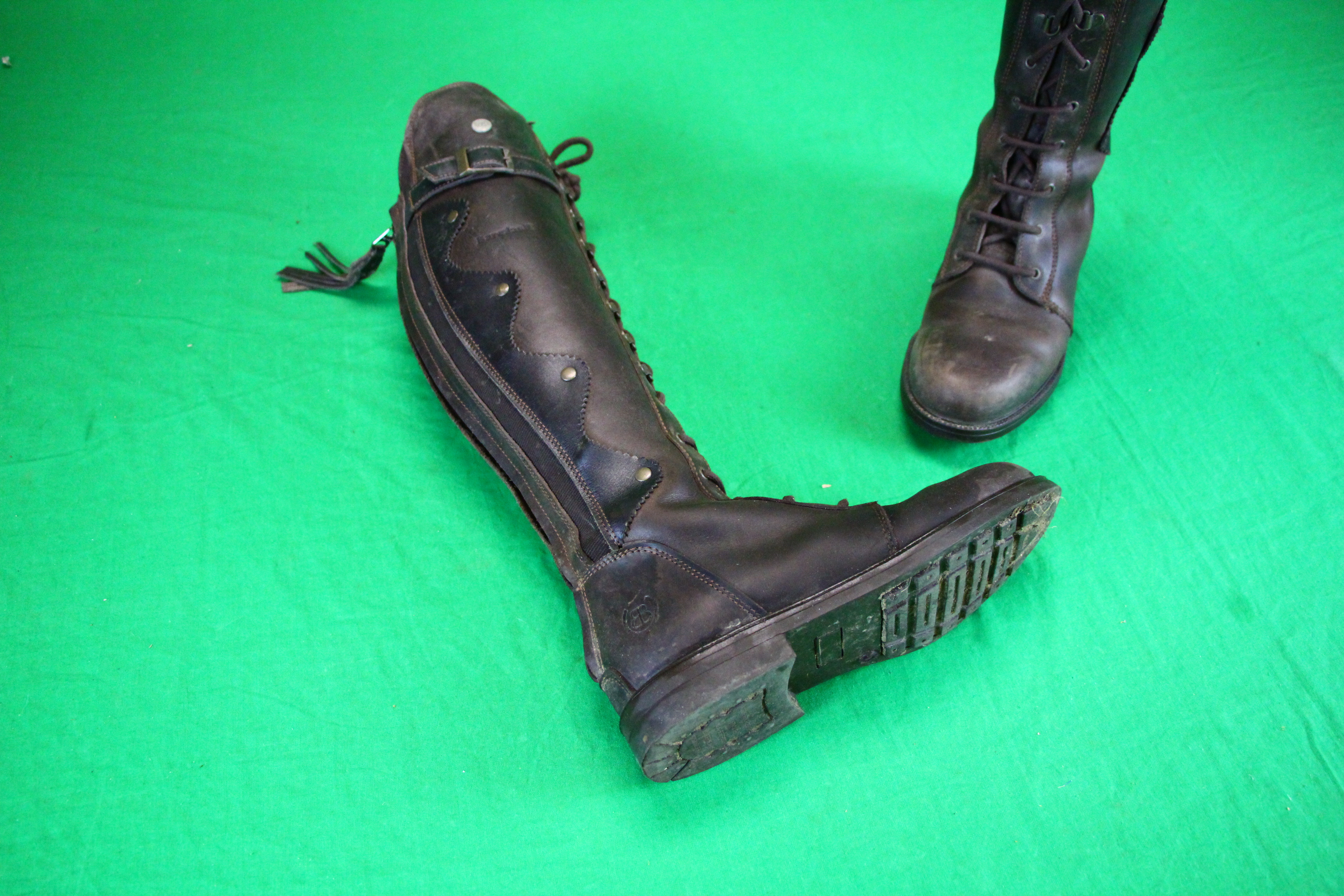 A PAIR OF LADIES SIZE 6 BAREBACK KNEE HIGH LEATHER BOOTS - Image 10 of 11