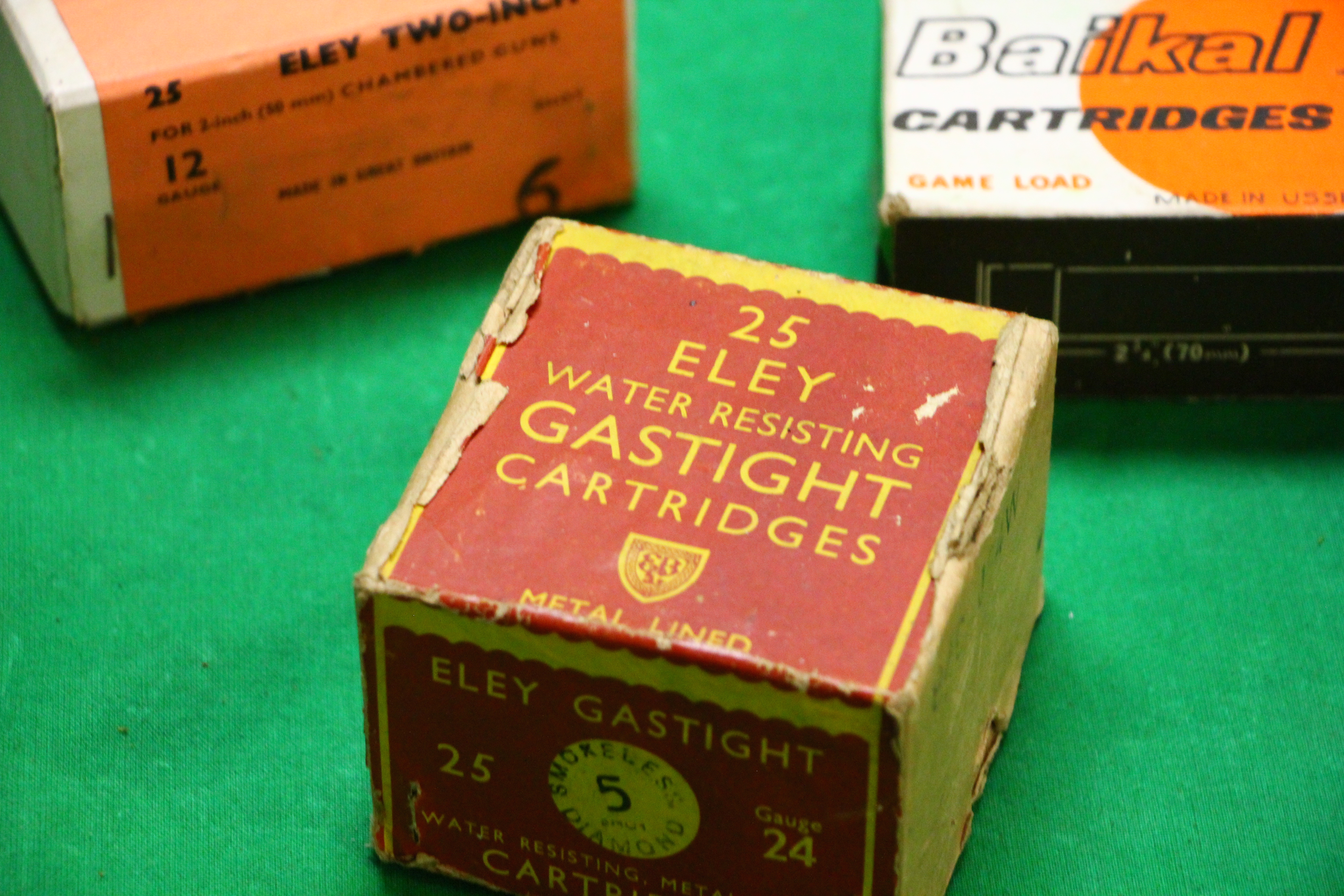 TWO BOXES CONTAINING AN ASSORTMENT OF 12 GAUGE VINTAGE CARTRIDGES TO INCLUDE SELLIER & BELLOT, - Image 3 of 13