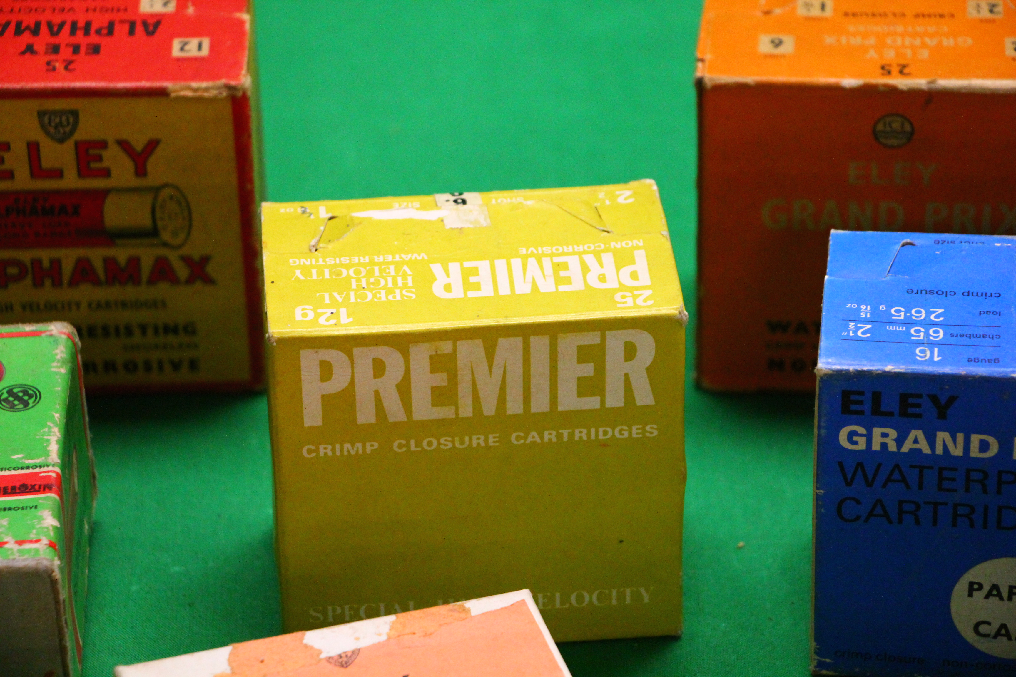 TWO BOXES CONTAINING AN ASSORTMENT OF 12 GAUGE VINTAGE CARTRIDGES TO INCLUDE SELLIER & BELLOT, - Image 10 of 13