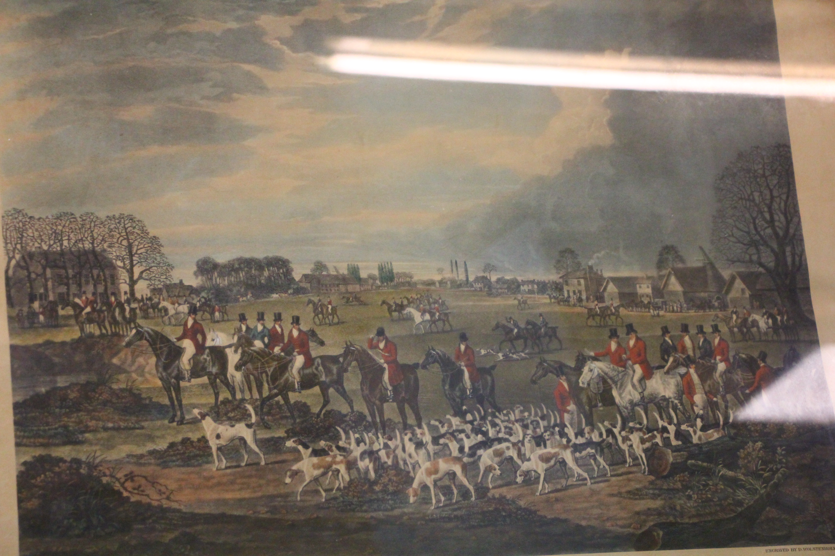 A PAIR OF "THE ESSEX HUNT" COLOURED PRINTS IN BLACK FRAMES, - Image 6 of 12