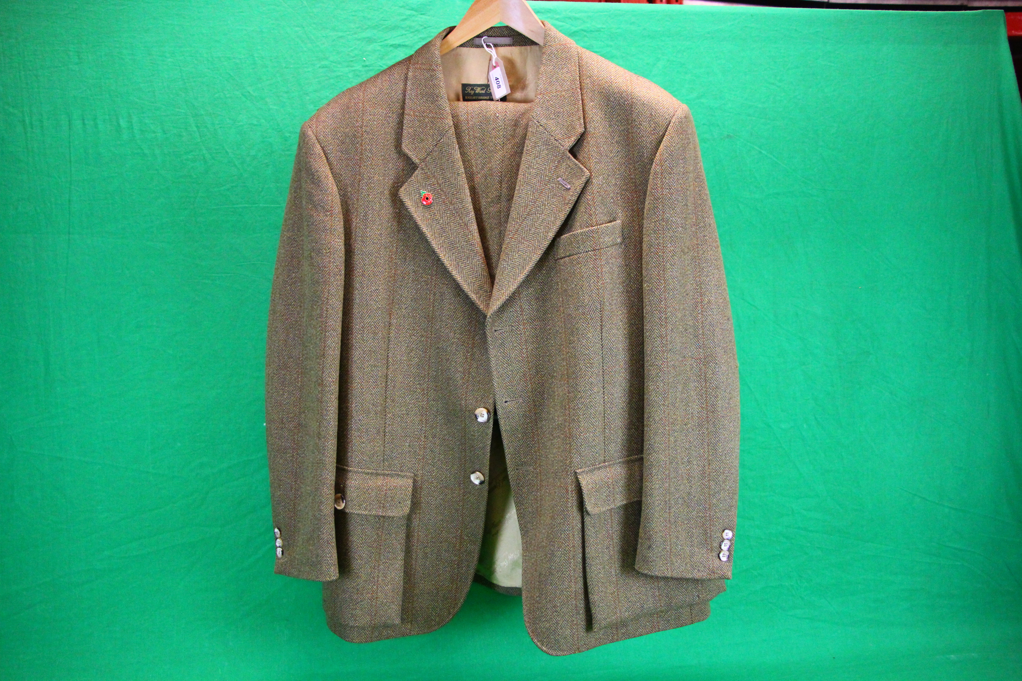 RAY WARD GUNSMITH KNIGHTSBRIDGE SHOOTING SUIT JACKET SIZE 44,