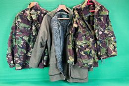 A GREENBELT COUNTRY JACKET SIZE M + 2 CAMO SMOCK COMBAT JACKETS