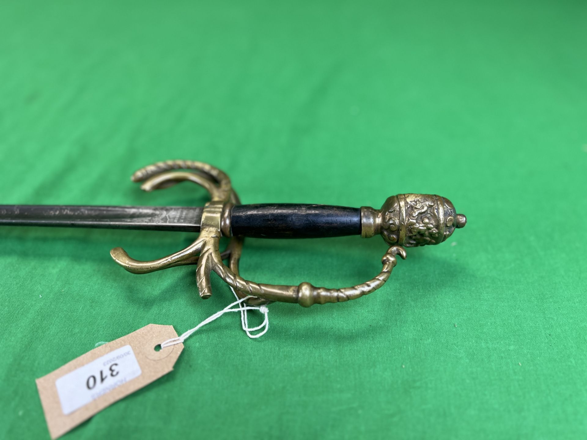 A DURHAM LIGHT INFANTRY OFFICERS PIQUET SWORD - BY HOBSON AND SONS - NO POSTAGE OR PACKING - Image 3 of 9