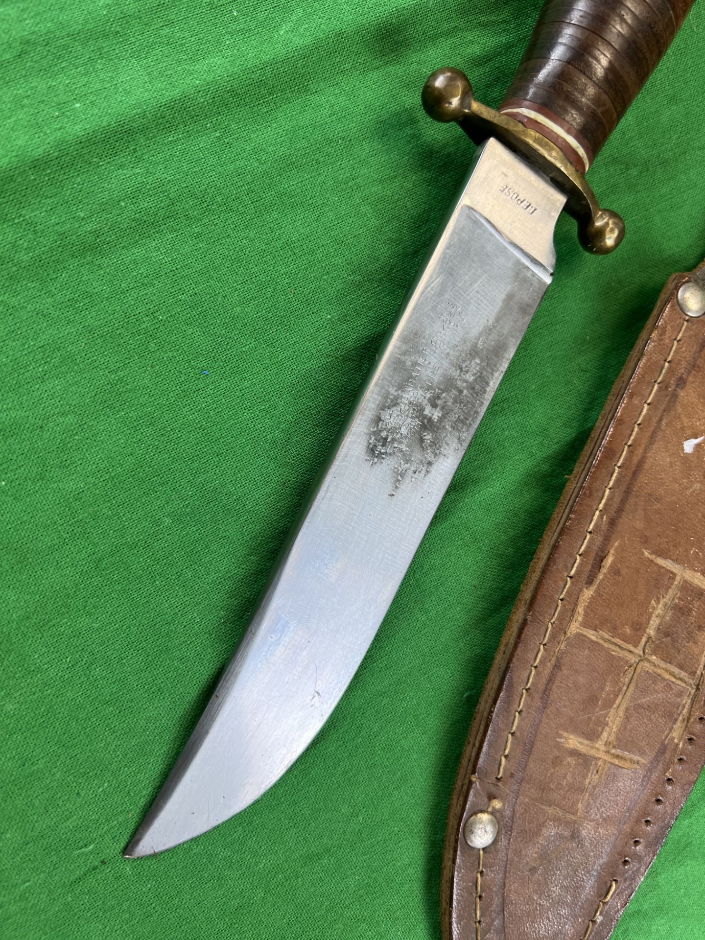 A FRENCH 1960's 'LITTLE SCOUT' KNIFE BY SABATIER WITH SHEATH - NO POSTAGE OR PACKING AVAILABLE - Bild 3 aus 5