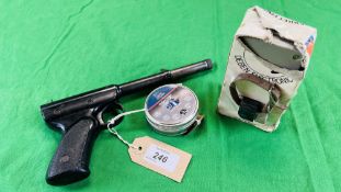 A DIANA MOD 2 AIR PISTOL AND .