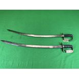 TWO STEEL REPRODUCTION DRESS SWORDS - NO POSTAGE OR PACKING AVAILABLE