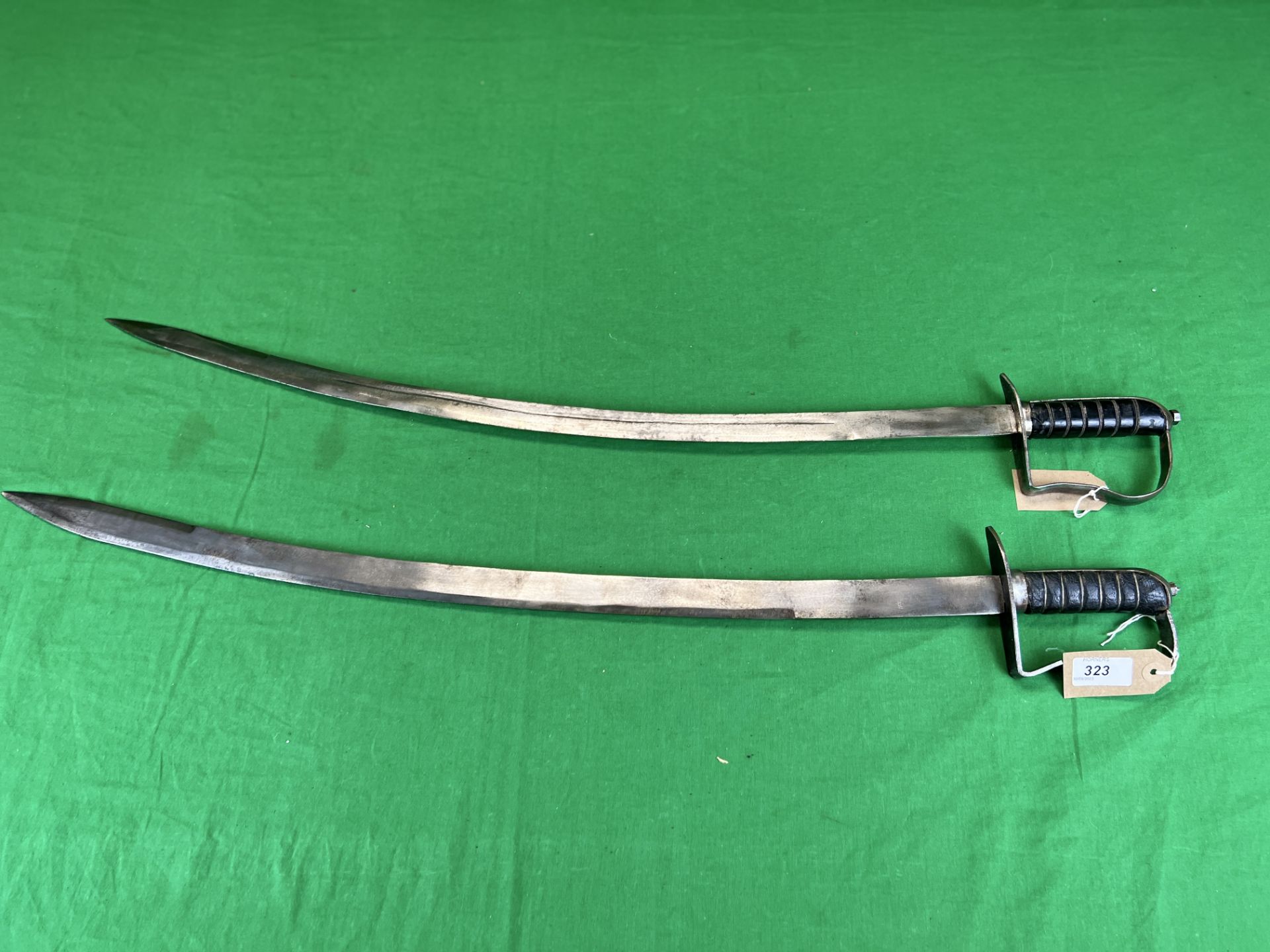 TWO STEEL REPRODUCTION DRESS SWORDS - NO POSTAGE OR PACKING AVAILABLE