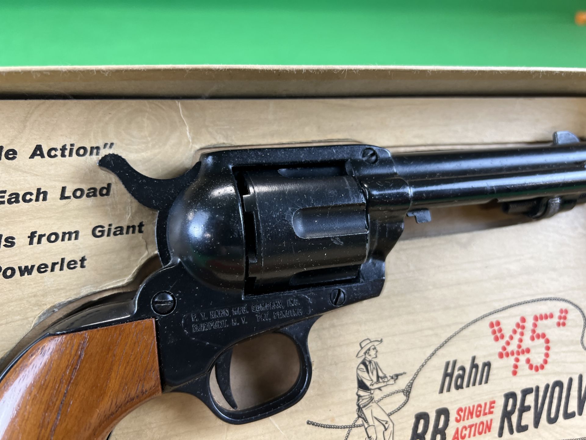 HAHN 45 BB Co2 SINGLE ACTION REVOLVER IN ORIGINAL BOX - (ALL GUNS TO BE INSPECTED AND SERVICED BY - Bild 3 aus 8