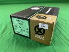 250 X LYALVALE EXPRESS SPECIAL GAME 12 GAUGE 32GRM 6 SHOT FIBRE CARTRIDGES - (TO BE COLLECTED IN