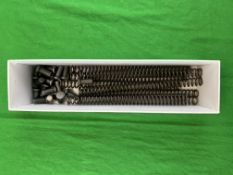 8 X STANDARD SIZE UNUSED AIR RIFLE SPRINGS AND SPRING GUIDE WEIGHTS