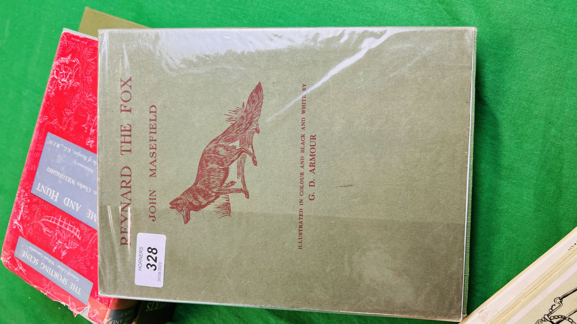 FIVE BOOKS RELATING TO HUNTING AND SHOOTING TO INCLUDE REYNARD THE FOX - JOHN MASEFIELD, - Image 5 of 5