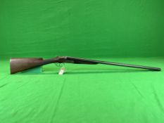 A 12 BORE NEWNHAM SIDE BY SIDE SHOTGUN WITH 29 INCH WILLIAM FORD BARRELS #18315 - (ALL GUNS TO BE