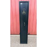 A BSA FOUR GUN SECURITY CABINET COMPLETE WITH TWO KEYS,