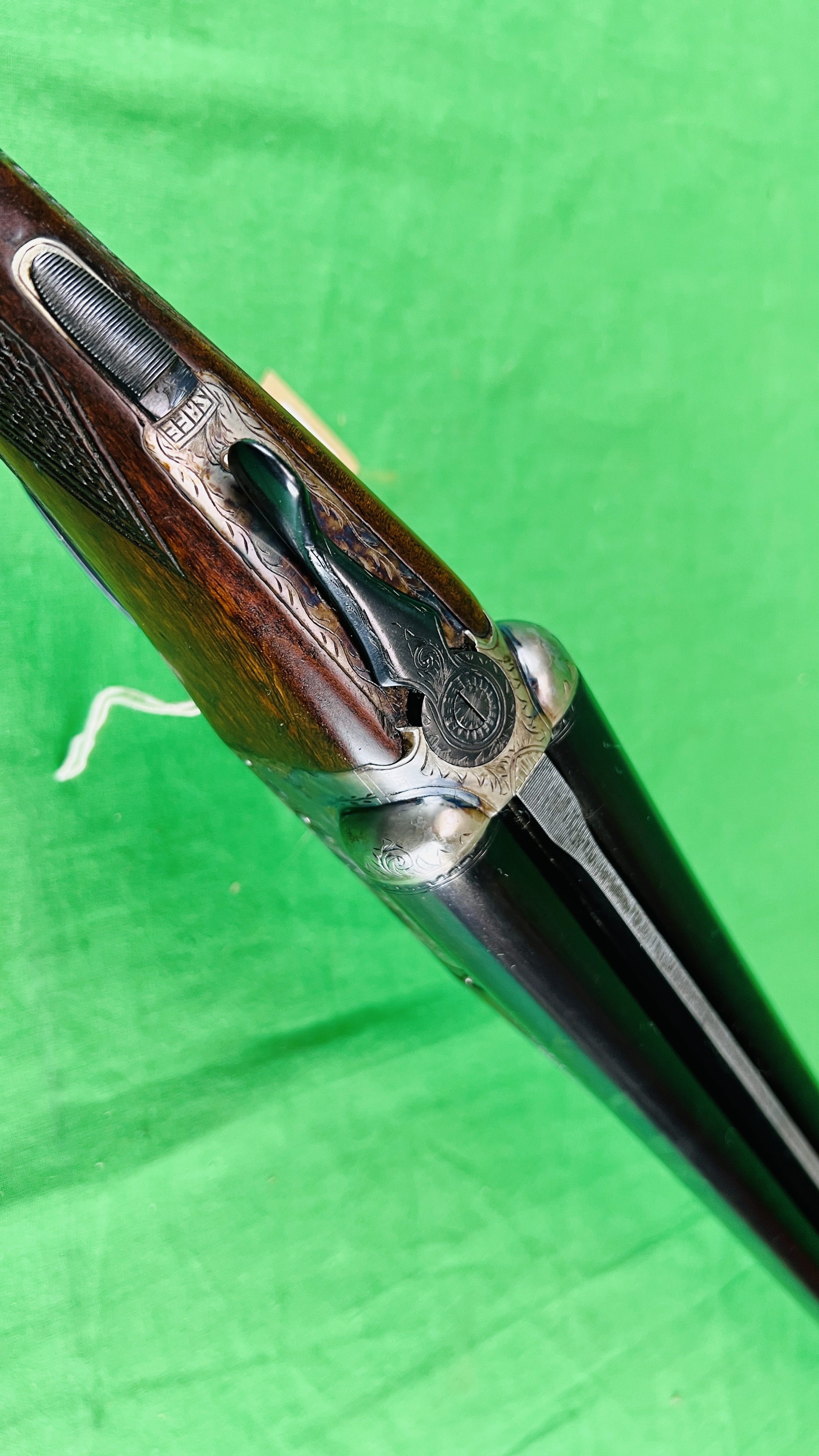 WEBLEY & SCOTT 12 BORE SIDE BY SIDE SHOTGUN # 143513 - 25 INCH BARRELS CHOKED AT ¼ AND HALF, - Image 5 of 17