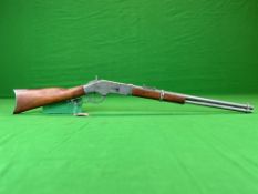 A REPRODUCTION DENIX WINCHESTER REPLICA RIFLE - FOR DECORATIVE PURPOSES ONLY - NO POSTAGE OR