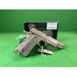 COLT 6MM PLASTIC BB's 1911 RAIL Co2 PISTOL IN ORIGINAL BOX - NO POSTAGE OR PACKING AVAILABLE